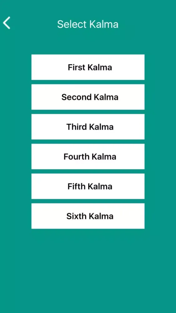 Capturas de tela do 6 Kalma of Islam – Six Kalmas of Islam