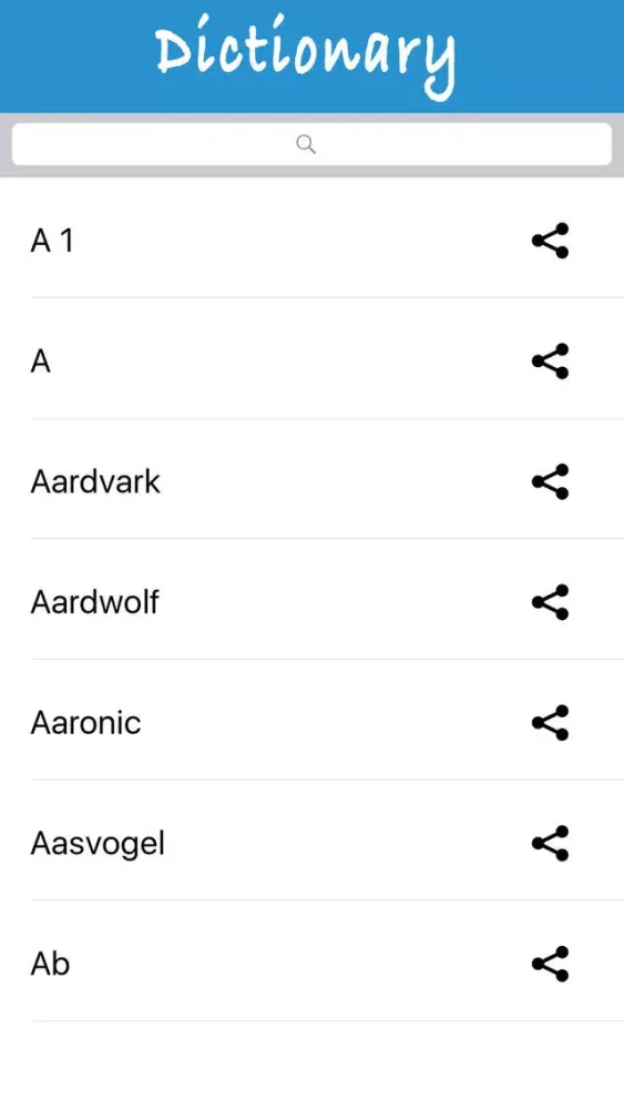 Captures d'écran de English To Urdu Dictionary V1