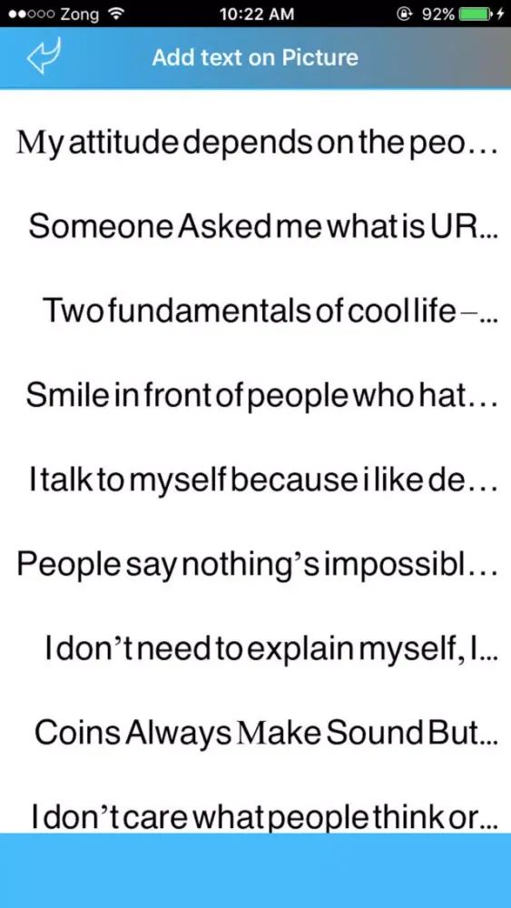Screenshot di Add Text on Pictures with english poetry & Quotes