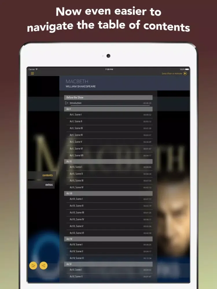 Capturas de tela do Macbeth (by William Shakespeare) [audio+text] iPad 
