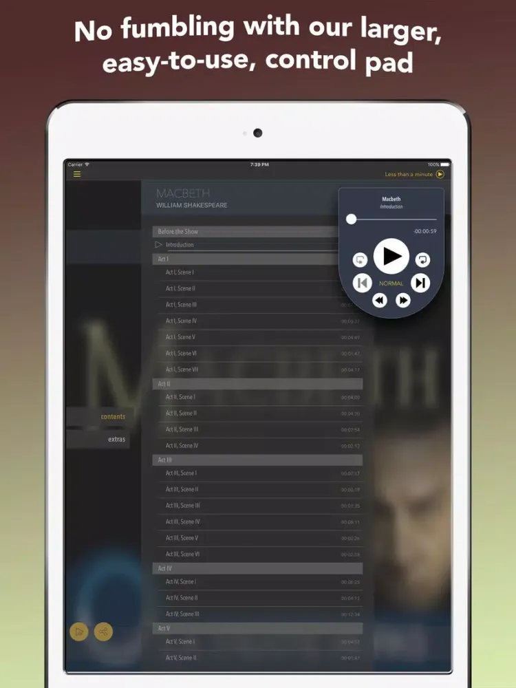 Capturas de tela do Macbeth (by William Shakespeare) [audio+text] iPad 