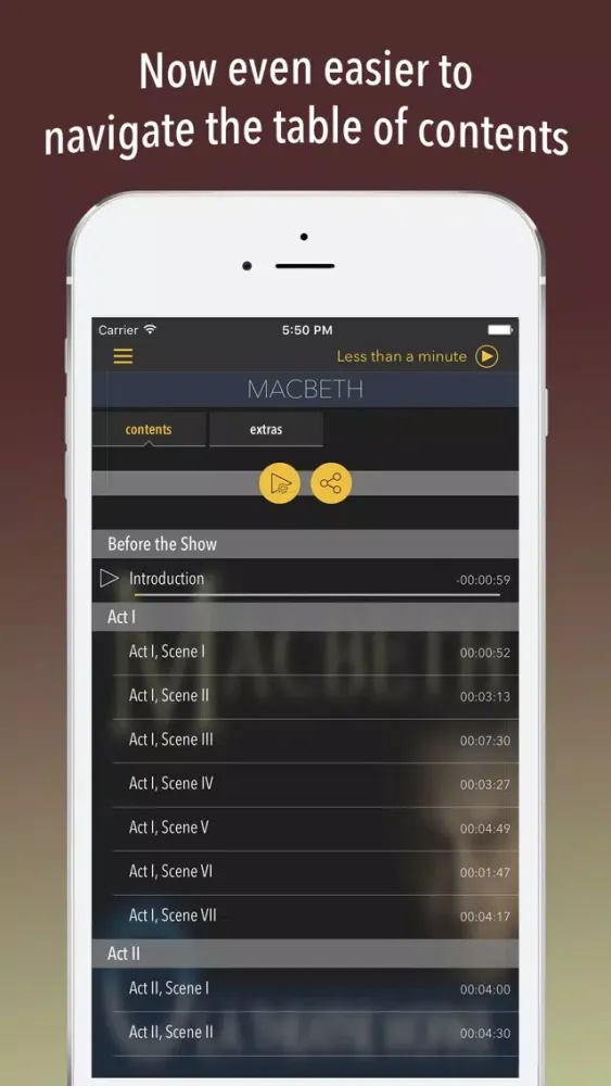 Capturas de tela do Macbeth (by William Shakespeare) [audio+text]