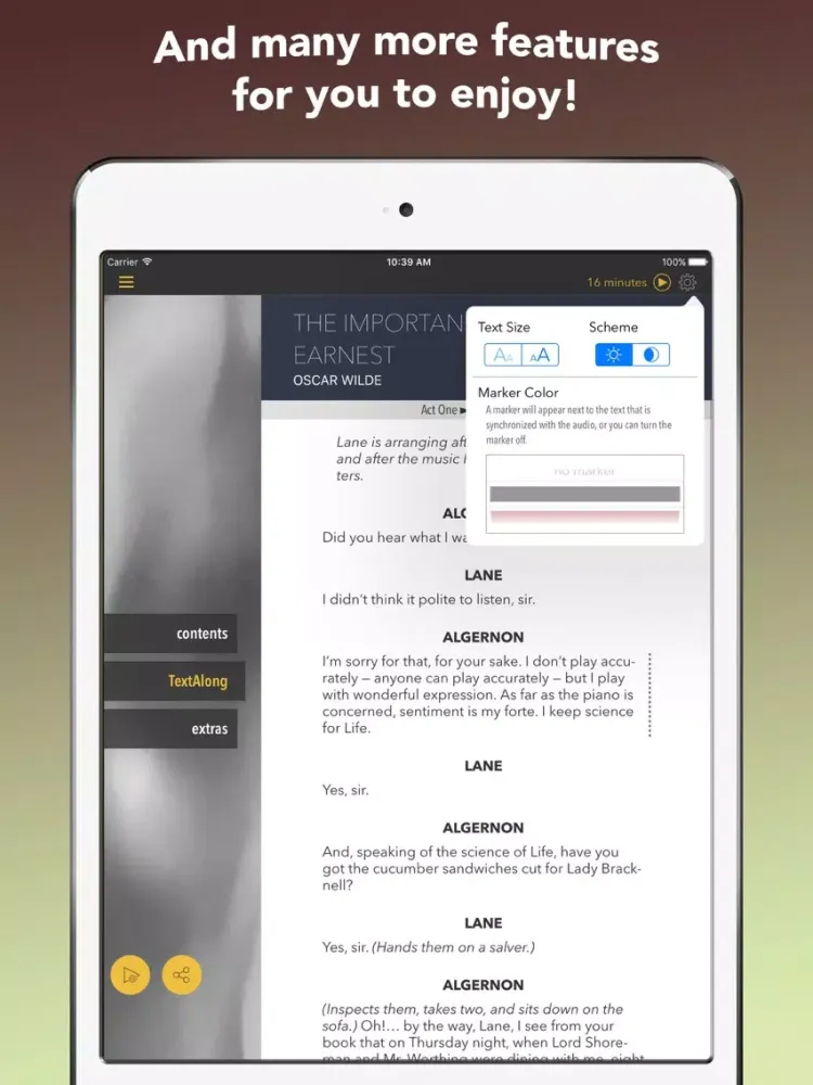 Ảnh chụp màn hình của The Importance of Being Earnest (Oscar Wilde) iPad 
