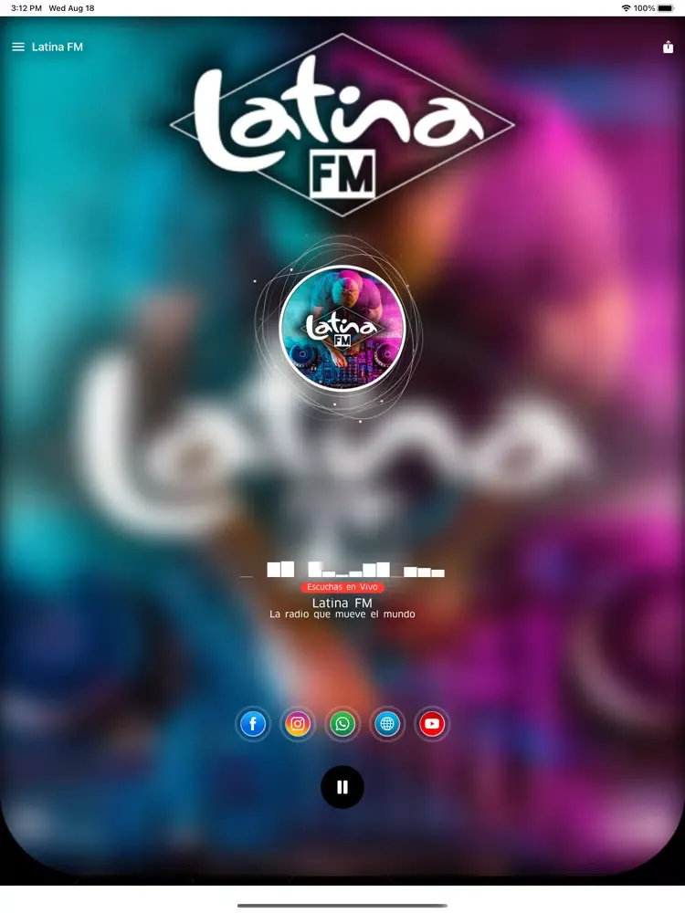 Screenshot di Latina FM Online iPad 