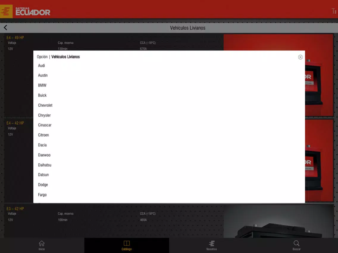 Baterías Ecuador iPad  Screenshots