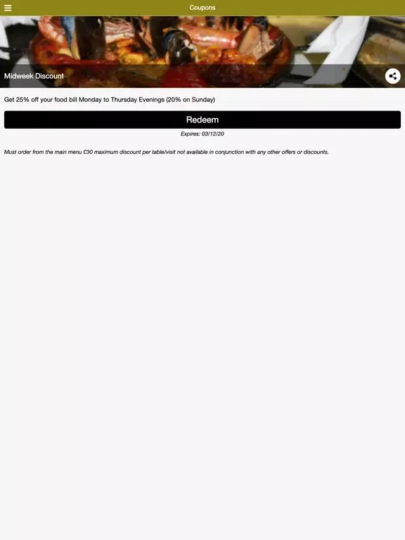 Latinos Restaurant iPad  স্ক্রিনশট