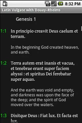 Zrzuty ekranu Latin Vulgate with DRC (Free)