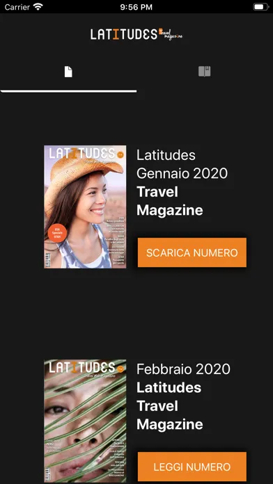 Capturas de tela do Latitudes