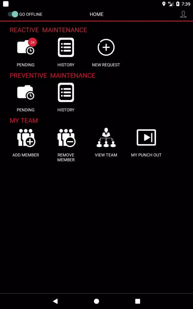 ASFM Technician App Screenshots