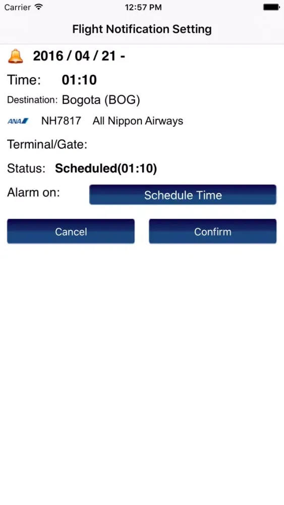US New York JFK Intl Airport Flight Info سکرین شاٹس