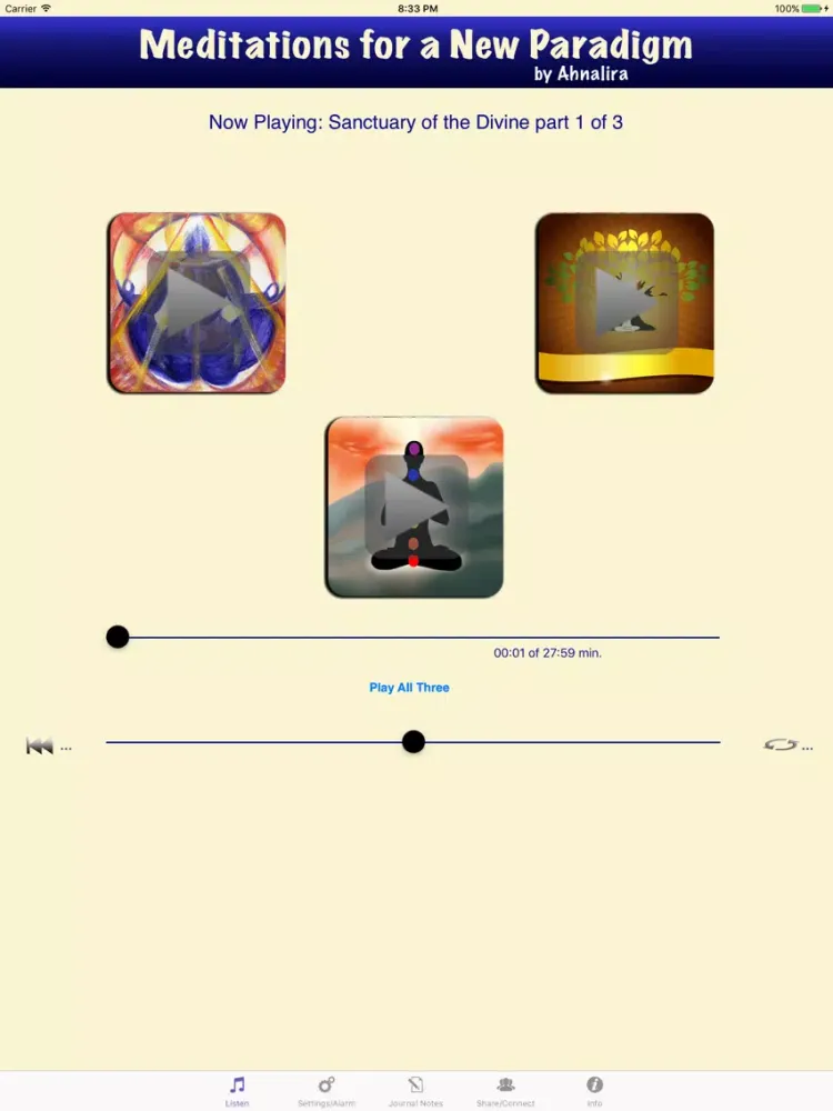 ภาพหน้าจอของ Meditations for a New Paradigm iPad 