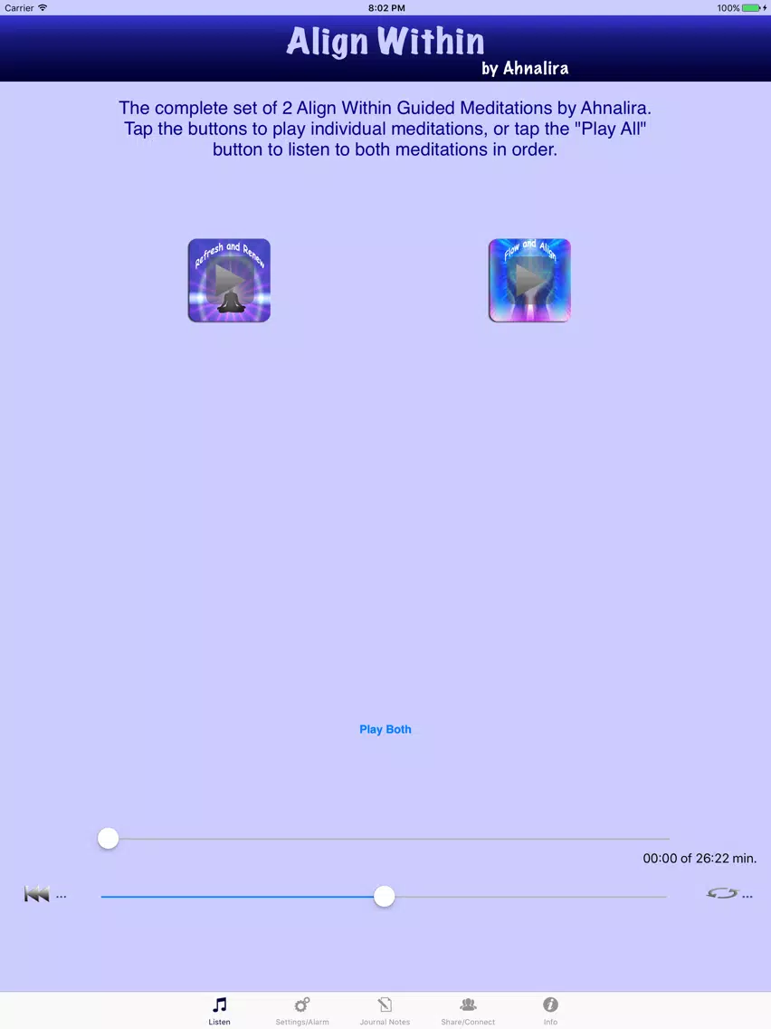 Align Within Guided Meditation iPad  سکرین شاٹس