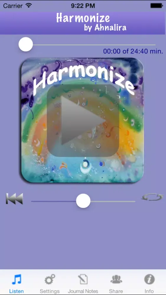 Harmonize Guided Meditation スクリーンショット