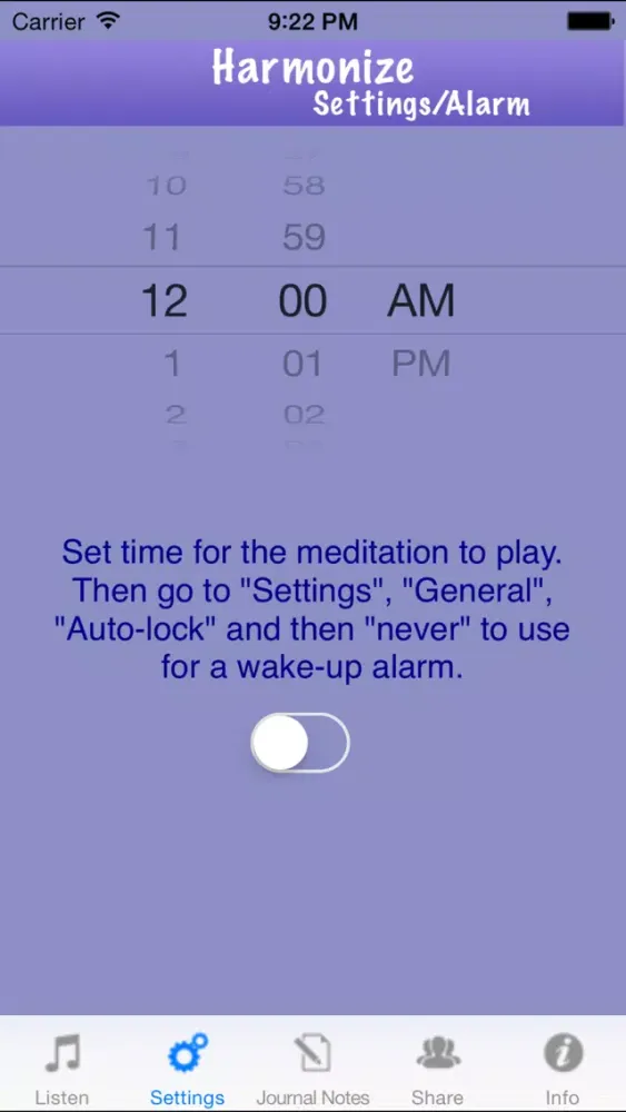 Harmonize Guided Meditation スクリーンショット