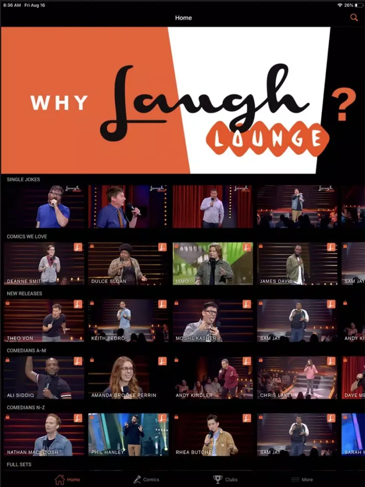 Laugh Lounge Stand-Up Comedy iPad  Ekran Görüntüleri