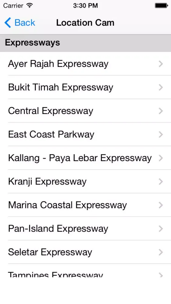 Traffic Cam SG - Traffic Cam in Singapore Screenshots