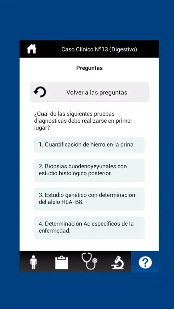 Capturas de tela do Casos Clínicos MIR Asturias