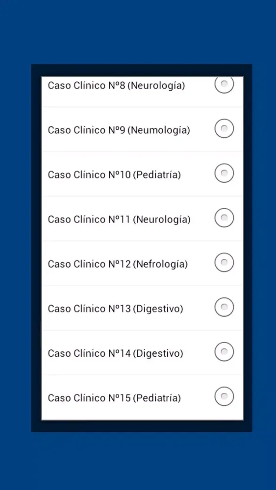 Capturas de tela do Casos Clínicos MIR Asturias
