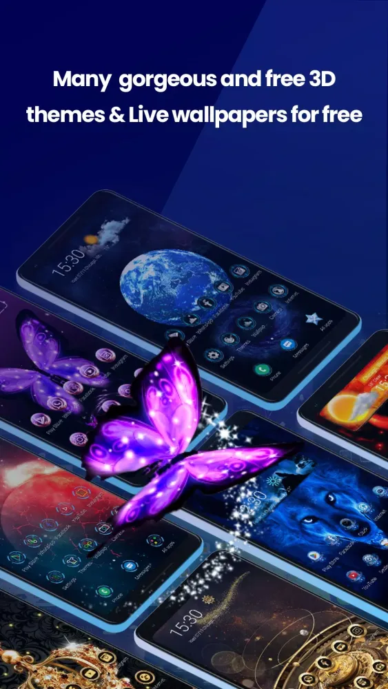 Live Launcher Lite-3Dwallpaper سکرین شاٹس
