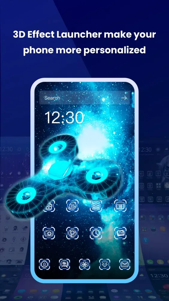Live Launcher Lite-3Dwallpaper سکرین شاٹس