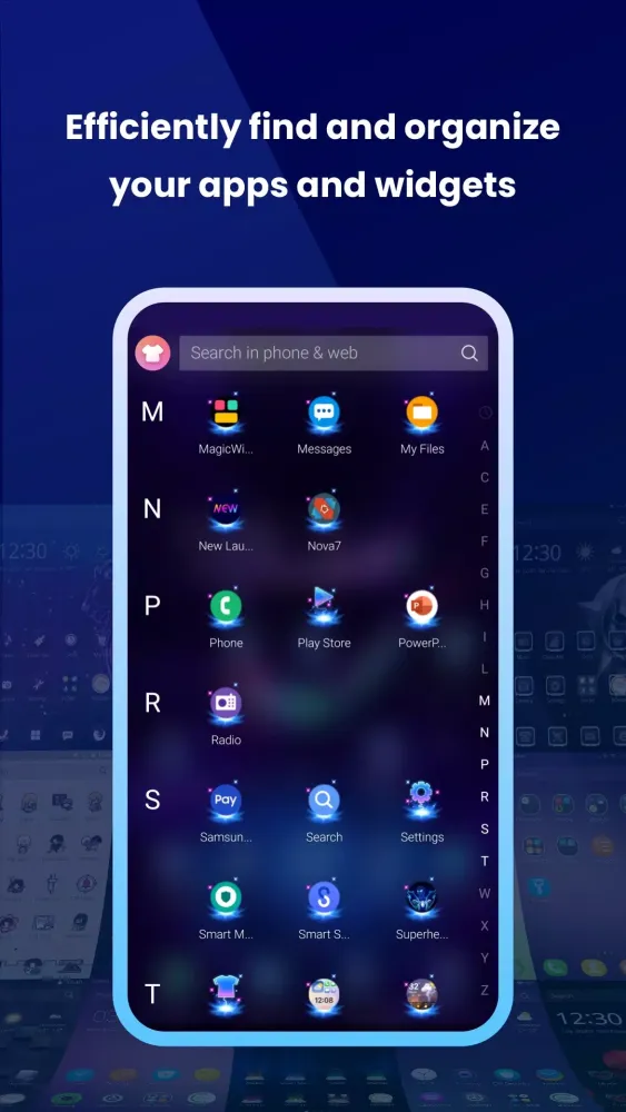 Live Launcher Lite-3Dwallpaper سکرین شاٹس