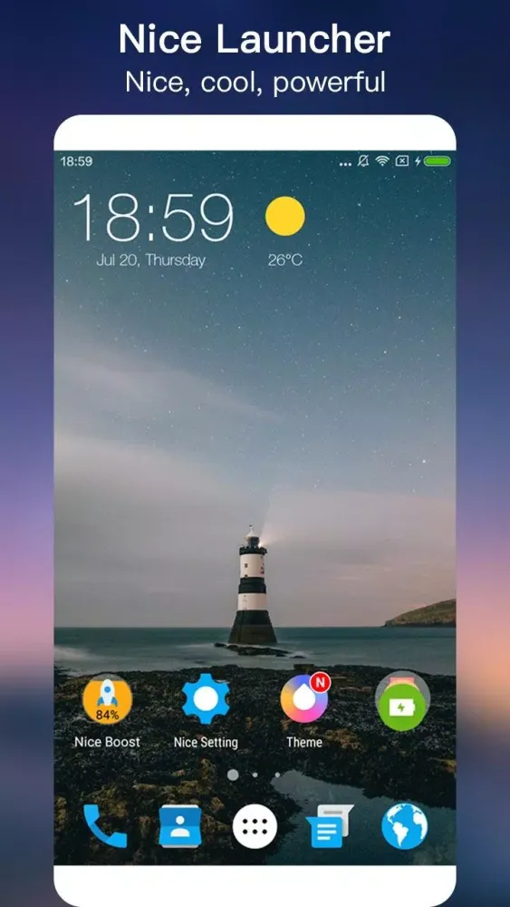 Capturas de tela do Nice Launcher