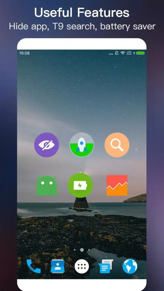 Capturas de tela do Nice Launcher
