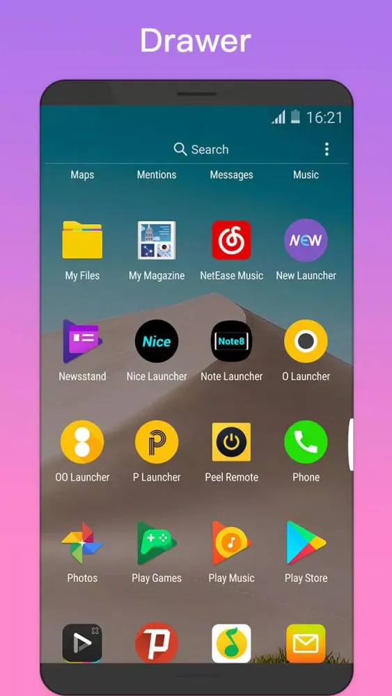 Zrzuty ekranu OO Launcher