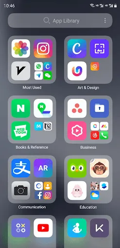 Скриншоты OS14 Launcher, App Lib, i OS14