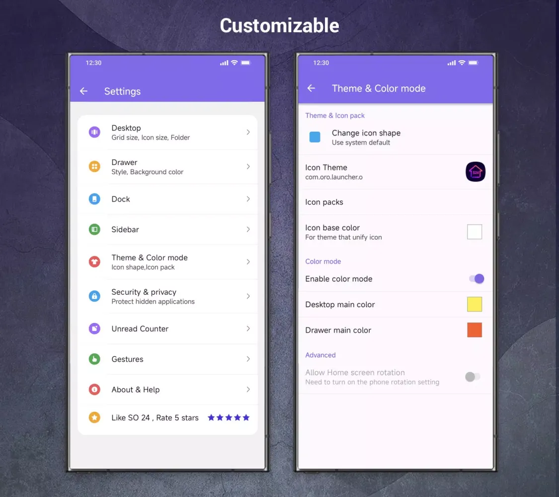 Capturas de pantalla de SO S24 Launcher for Galaxy S