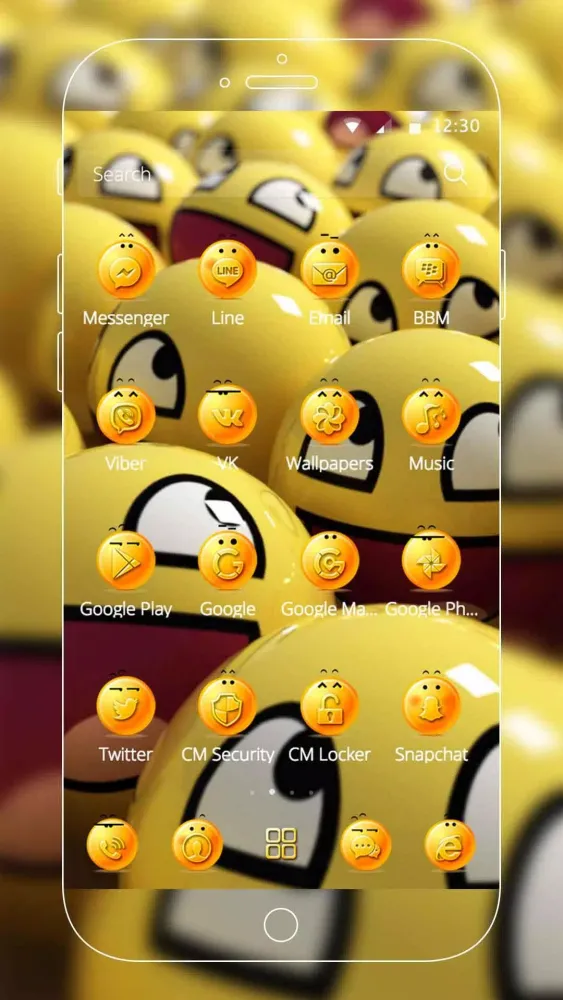 Smile Theme سکرین شاٹس