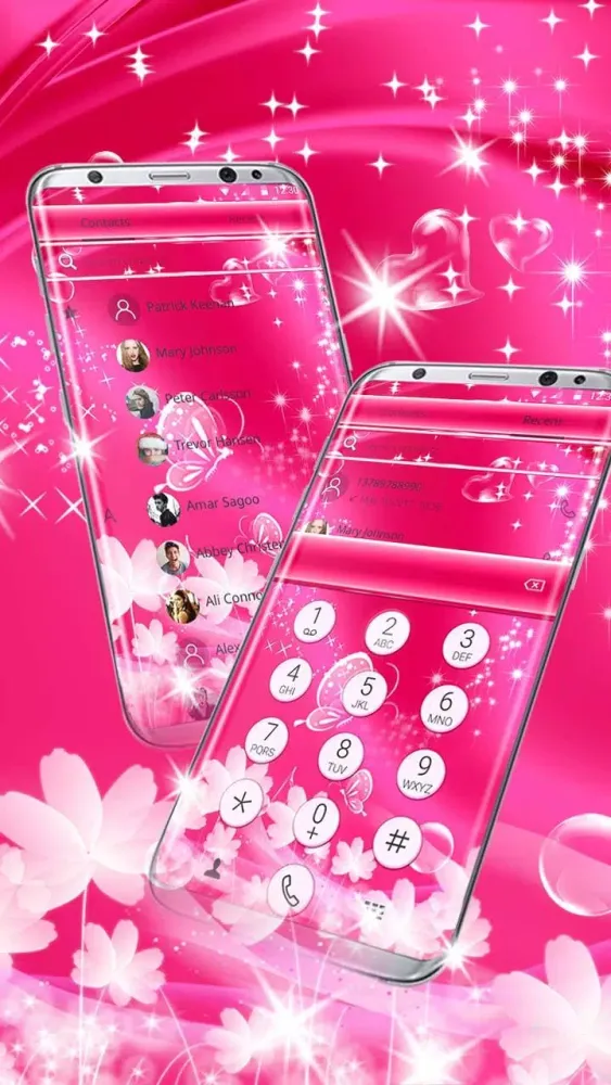 Dreamy Glitter Butterfly Theme Screenshots