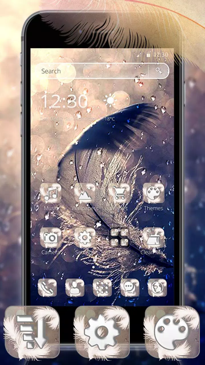Water Drop Feather Theme Screenshots2