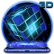 3D Sparkle Neon Cube Theme