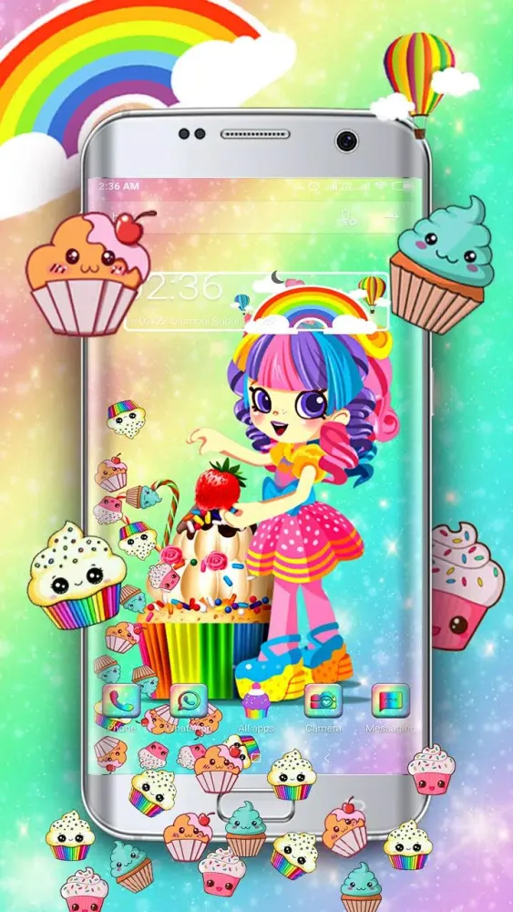 Sweet Cupcake Delightful Girl Gravity Theme Screenshots