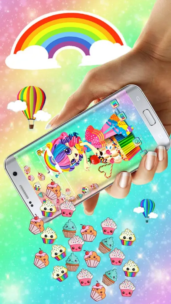 Sweet Cupcake Delightful Girl Gravity Theme Screenshots