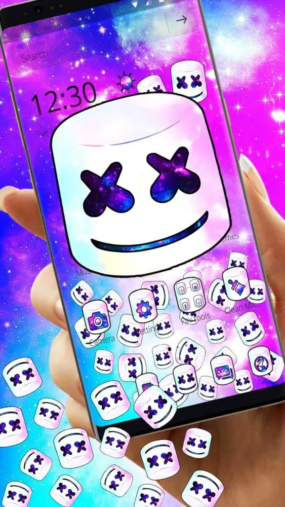 Colorful Galaxy Mello Gravity Theme スクリーンショット