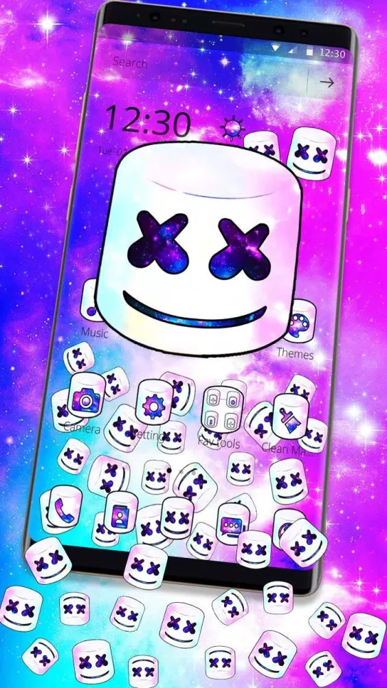 Colorful Galaxy Mello Gravity Theme スクリーンショット