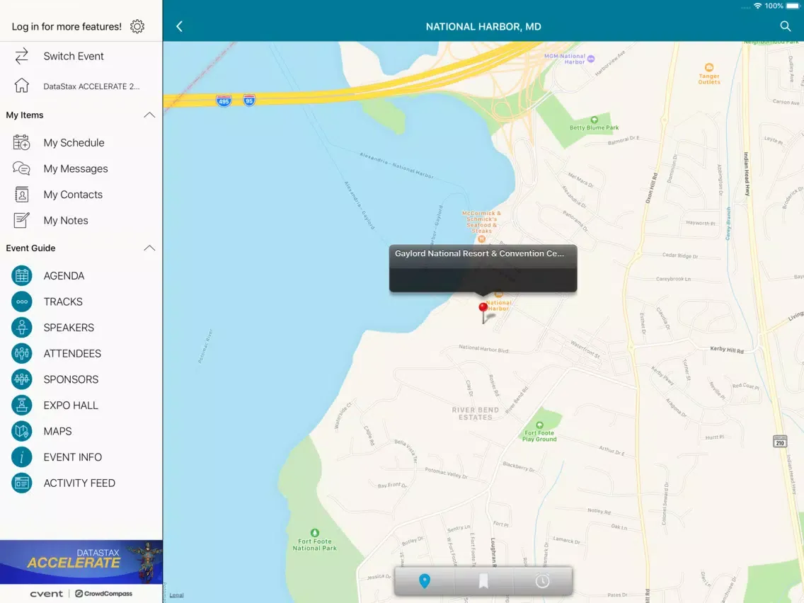 Capturas de pantalla de DataStax Accelerate 2019 iPad 