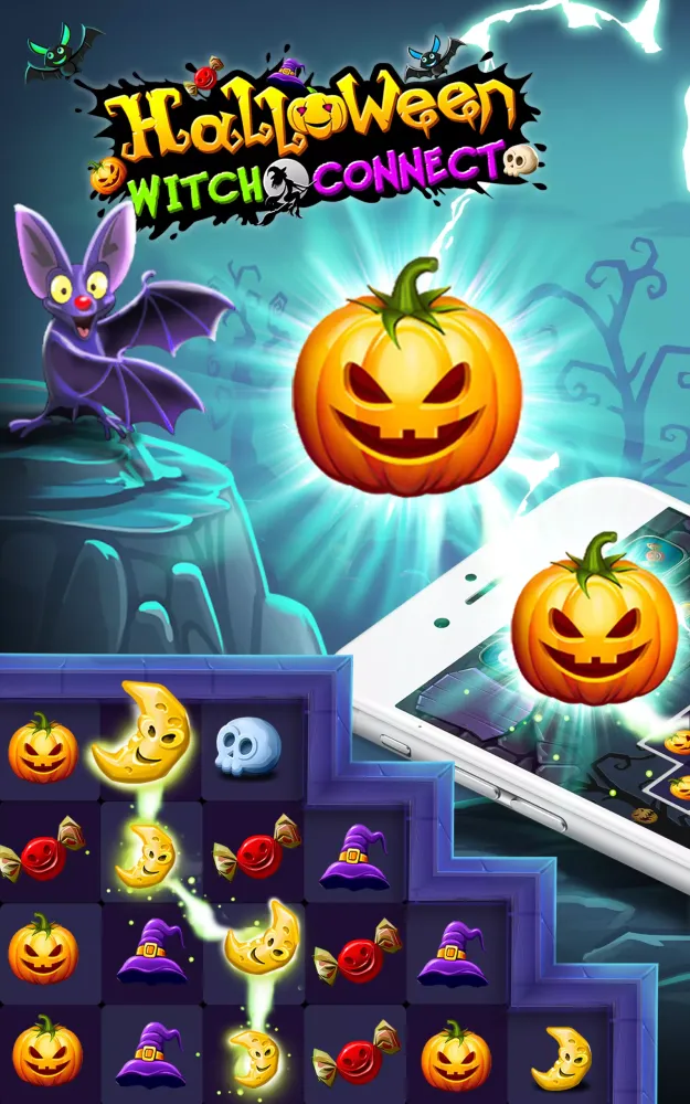 Witch Connect - Halloween game Screenshots