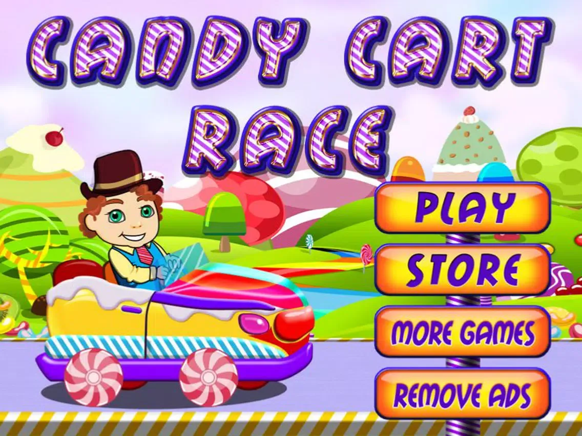 Sugar Cart Free - Top Sweets Race Game iPad 应用截图