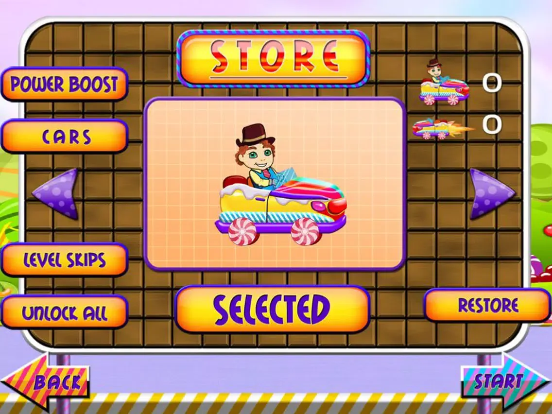 Sugar Cart Free - Top Sweets Race Game iPad 应用截图