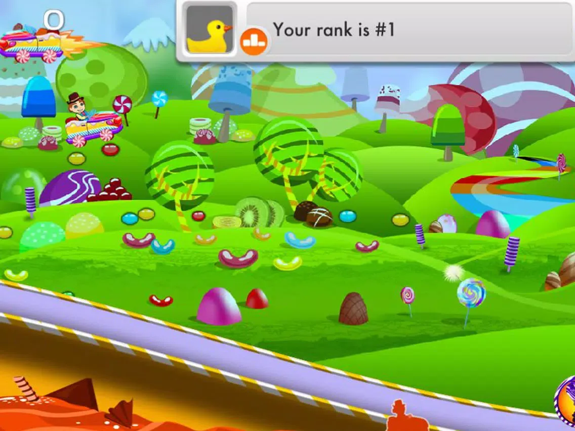 Sugar Cart Free - Top Sweets Race Game iPad 应用截图