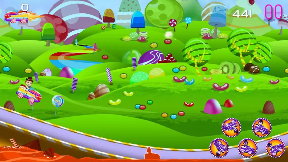 Sugar Cart Free - Top Sweets Race Game应用截图