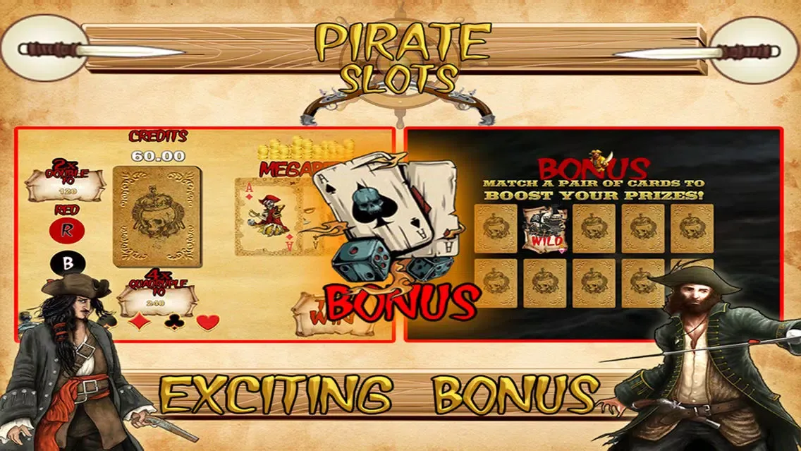 Tangkapan skrin `Epic Pirate Slots`