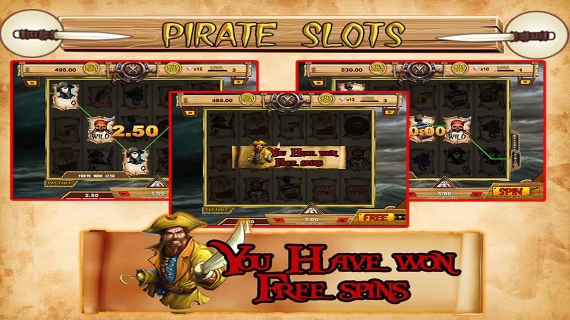 Tangkapan skrin `Epic Pirate Slots`