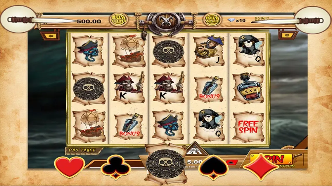 Tangkapan skrin `Epic Pirate Slots`