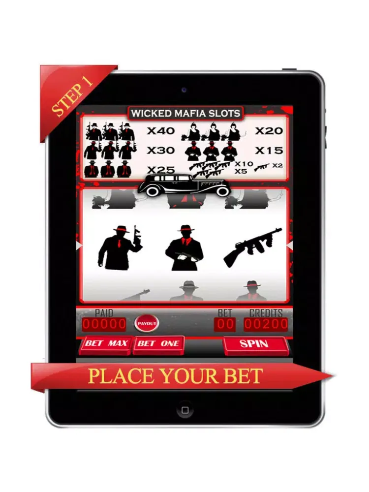صور Wicked Mafia Mob Mania - Real Casino Slot Machine Experience iPad 