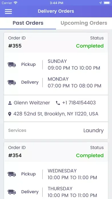 Tangkapan skrin Laundry Driver