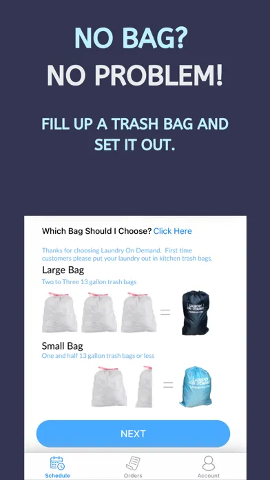 Tangkapan layar Laundry On Demand
